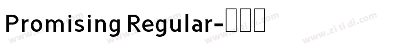 Promising Regular字体转换